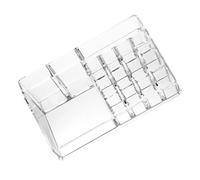 VALICLUD Acrylic Cosmetic Organizer Small Makeup Brush Holder Lipstick Storage Box for Vanity Bathroom Countertop