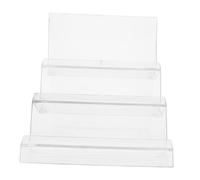 VALICLUD Acrylic Desktop Wallet Holder Rack Three Layer Purse Handbag Display Stand Organizer for Home Mall Shop for Wallets Mobile Phones Cosmetics Jewelry