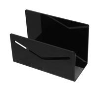 VALICLUD Acrylic Mail Holder Desktop Letter Holders for Desktop with Rounded Corners Black Simple in Design Organize Mails and Letters for Office Use