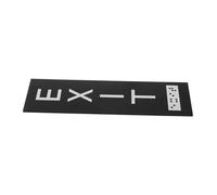 VALICLUD Acrylic Office Exit Sign with Self-adhesive Strips Indoor Outdoor Safety Door Decor Clear Vertical Emergency Exit Sticker for Business Hallways and Retail Spaces