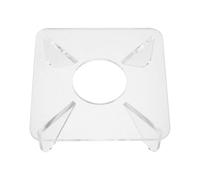 VALICLUD Acrylic Soccer Ball Stand Stable Support and Edge Protection, Curved Base Display Stand for Home Decor, Clear View Sports Ball Holder 1.6" Hole and Thickened Bottom Design