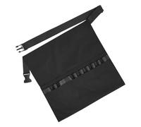 VALICLUD Adjustable Black Hairstylist Apron with Classic Halflength Design and Waist Tool Belt for Hair Stylists and Makeup Artists Protective Salon Workwear for Travel and Professional Use