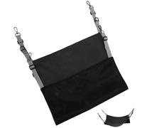 VALICLUD Adjustable Hanging Cat Hammock Bed for Large Cats, Washable Soft Outdoor Cage Hammock in Black, Pet Hanging Nest Suitable for Indoor and Travel Use