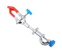 VALICLUD Adjustable Laboratory Jaw Clamp with Ergonomic Handle Three Prong Flask and Test Tube Holder for Stable and Secure Experimental Equipment Gripping
