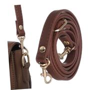 VALICLUD Adjustable Lightweight Crossbody Purse Strap for Women Replacement Handbag Shoulder Belt with Clasps Ergonomic Thin Design Chic Faux Leather in Light with Gold Buckle Easy