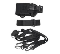 VALICLUD Adjustable Nylon Radio Harness with Arm and Back Straps Protective Holder Bag for Outdoor Use Compatible with Two Way Radios for Camping Hiking Security and Industrial Activities