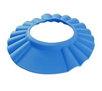 VALICLUD Adjustable Shower Cap in Blue with Heat-resistant Sturdy Elastic Eva Resin and Plastic, Easy to Wear Bath Visor and Babies, for Bath Time Water Protection