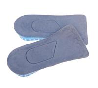 VALICLUD Adjustable Silicone Invisible Increased Insoles for Men Women Comfortable Half Type Gel Shoe Pads for Height Boost Springy Flocked