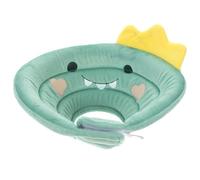 VALICLUD Adjustable Soft Cat Collar S Size Green Dinosaur Shape Post-Surgery Anti-Licking and Anti-Scratching Pet Cone for Kitten and Small Cats