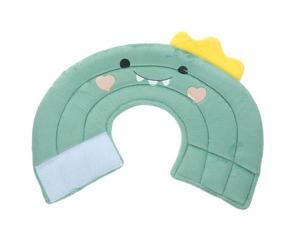 VALICLUD Adjustable Soft Cat Collar Small Green Dinosaur Cone Collar for Post-Surgery Healing and Lick Prevention