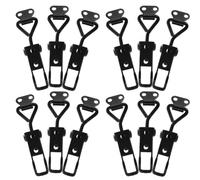 VALICLUD Adjustable Toggle Latch Clamp Secure Locking and Versatile Mounting 12pcs with 220lbs Holding Capacity, Black Heavy Duty Iron Construction Suitable for Wood Boxes and Industrial