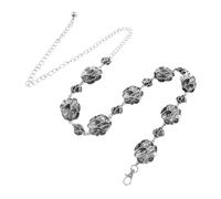 VALICLUD Adjustable Waist Chain Belt for Women Boho Metal Flower Waistband Flexible Layering Accessory for Dresses Jeans Parties Weddings Ergonomic Fit with Polished Finish