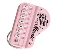 VALICLUD Adorable Mini Piano Keychain Pendant Playable Musical Instrument Keyring for Music Lovers Cute Bag Charm Macaron Pink Lightweight and Chic Design for Gifts