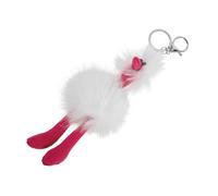 VALICLUD Adorable Plush Ostrich Keychain Pendant Cute Keychain for Backpack Fluffy Keyring Charm Multipurpose Soft Animal Bag Pendant