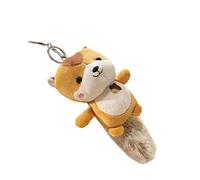 VALICLUD Adorable Squirrel Keychain Pendant Soft Bag Decor for Keys Backpack and Car Accessories Cute Hanging for Boys and Girls and Animal