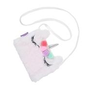 VALICLUD Adorable Unicorn Plush Crossbody Bag for Cute Shoulder Pouch Coin Purse Outdoor Storage for Little Premium Quality Design with Ample Space