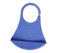 VALICLUD Adult Bib with Crumb Catcher for Elderly and Seniors Mealtime Clothing Protector for Adults and Patients Spill-resistant Feeding Apron Blue Silicone Design Easy Clean