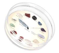 VALICLUD Agate Mineral Stones Wall Clock Decorative Desktop Stone Ornament Irregular Polished Crystal Rock for Science Education Geological Teaching Materials