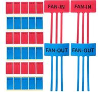 VALICLUD Air Conditioner Indicating Stickers for Fan and Fan Out Airflow Direction 100pcs Adhesive Paper Labels Reliable Under Variable Conditions Optimized for Metal HVAC Systems
