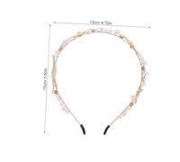 VALICLUD Alloy Sea Star Hair Pearl Headband for Women Bridal Hair Accessory Chic Wedding Headdress Fashionable Head Jewellery for Parties and Engagements