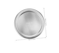 VALICLUD Aluminium Alloy Non-Stick Round Pizza Pan Baking Tray for Oven and Microwave Heat Resistant Pan for Seafood Vegetables and Homemade Pizza Baking