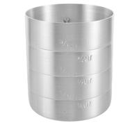 VALICLUD Aluminum Chemistry Beaker with Graduated Scale 2qt 2000ml Measurement Cup with Handle for Science Experiments and Home Kitchen, Reliable Measurement and Permanent Markings