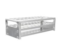 VALICLUD Aluminum Laboratory Test Tube Rack Stand with Multi-use Test Tube Shelf for Home School Lab Research Practical Design