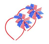 VALICLUD American Flag Hair Band for Women Bowknot Hairband Hairpins Clips for Girl Girls Hair Accessories