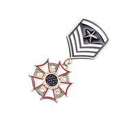 VALICLUD American Flag Shaped Brooch Pin Medal Badge Breastpin for Students College Style Clothes Coat Accessory