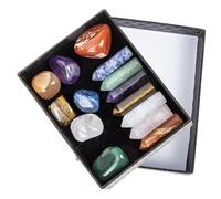 VALICLUD Amethyst Yoga Stone Portable Crystal Pillars Chakra Stones for Meditation Supplies in Danish Pastel Decor
