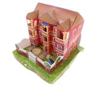 VALICLUD Ancestor Money Paper Villa Realistic Large Structure for Ancestral Worship Detailed Papercraft for Ghost Festival Spacious Design for Offerings Cultural Significance