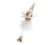 VALICLUD Angel Doll Christmas Ornament Xmas Tree Decor for Home Office Desktop White Standing Angel Decoration Family and Friends
