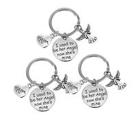 VALICLUD Angel Keychain Zinc Alloy Mother's Day Charm Pendants Guardian Angel for Friend Keychains Bag Ornaments for Birthday Christmas
