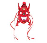 VALICLUD Asian Style Mask For Carnival: Reusable Party Mask With Japanese Style Pattern - Demon Cosplay Face Cover - Carnival And Halloween Cosplay Supplies