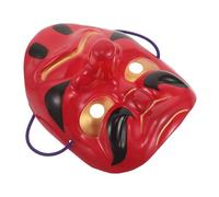 VALICLUD Authentic Japanese Tengu Mask Lightweight Halloween Cosplay Accessory with Secure Rope Fit for Themed Parties Carnival Stage Performances and Mardi Gras Ball Decoration