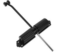 VALICLUD Automatic Door Closer for Home Portable Self Closing Hinges for Doors Black High Grade Cast Aluminum with Double Springs Built-in Thickened Enlarged Roller Suitable for Bearing