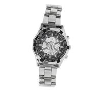 VALICLUD Automatic Skeleton Mechanical Wrist Watch Stainless Steel Band and Hollowed-Out Carving, Elegant Design for Men Suitable for Daily Wear