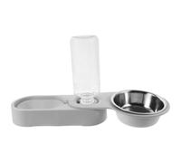 VALICLUD Automatic Water Dispenser Dog Feeder Bowl with Stainless Steel and Abs Material Featuring Corner Folding Design and Overflow Prevention Suitable for Home in The Car Use