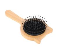 VALICLUD Bamboo Comb Detangling Bristle Brush for Women Manual Hair Styling Tool for Home Use Dry Hair Care Lightweight and Portable