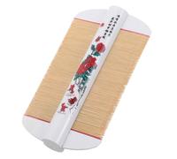 VALICLUD Bamboo Comb for Pets Double Sided Fine Teeth Grooming Tool Gentle Sensitive Scalp Portable Design for for Dogs and Cats Promotes Clean Habits