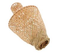 VALICLUD Bamboo Woven Lantern Shade Rattan Pendant Lamp Shade for Outdoor Hanging Lanterns Wedding Decor Multi-Functional Vase Candle Holder with Protective Design and DIY Creative Use