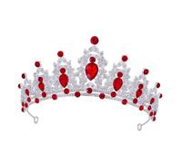 VALICLUD Baroque Crown Tiara Elegant Wedding Headband for Brides Queens and Special Occasions Sparkling Accessory with Vibrant Colors for Prom and Cosplay