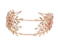VALICLUD Baroque Gold Alloy Leaf Hairband Bridal Hair Clasp Wedding Hair Accessory for Women Greek Goddess Headpiece