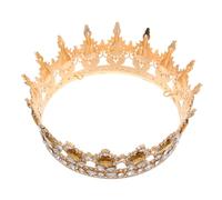 VALICLUD Baroque Rhinestone Bridal Crown for Women Crystal Water Drop and Leaf Tiara Headband Versatile Wedding Hairpiece for Masquerade Princess Birthday and Costume Party Accessories in