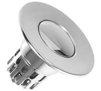 VALICLUD Bathroom Sink Drain Plug with Anti-clogging Filter, Silver Abs and Copper Material, Press Pop-up Washbasin Stopper to Keep Hair and Valuables from Running down The Tub