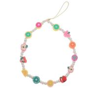 VALICLUD Beaded Polymer Clay Fruit Phone Charms Bohemian Acrylic Style