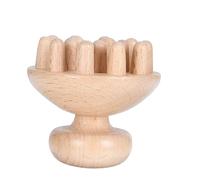 VALICLUD Beech Scalp Massage Comb for Head and Scalp Smooth Rounded Edges Durable Wooden Massage Tool for Muscle Tension Relief Home and Gift Use