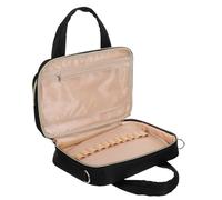 VALICLUD Bible Cover Protection Scripture Bag, Polyester Black Bible Case with Shoulder Strap, Pen Slots, Zippered Pocket, Handles and Hand Strap for Travel and Religious Study