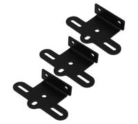 VALICLUD Bicycle Rear Rack Reflector Bracket Black 3pcs Aluminum Alloy