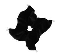 VALICLUD Big Velvet Hair Scrunchies for Women Soft Comfortable Elastic Hair Bands with Pearl Pendant Versatile Square Design for Low Ponytails Stylish Wristband